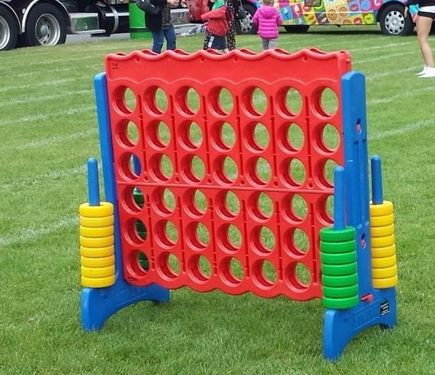 Giant Connect 4 game at city festival